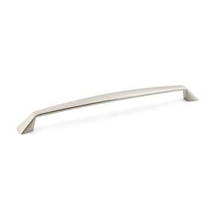 Hudson Collection 10-1/8 in. (256 mm) Center-to-Center Brushed Nickel Contemporary Drawer Pull