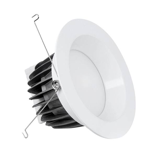 Feit Electric 6 in. 3000K White Recessed LED Retrofit Trim (4-Pack)