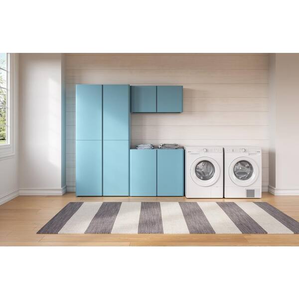 Everest 36-in W x 74-in H Steel Modern Blue Freestanding Utility Storage Cabinet