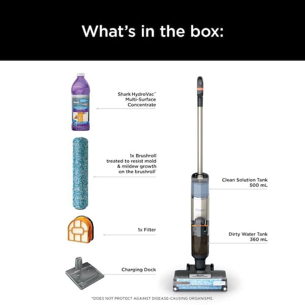 HydroVac MessMaster 3-in-1 Cleaner Bagless, Cordless, Washable Filter, Stick Vacuum for Hard Floor and Area Rugs in Blue