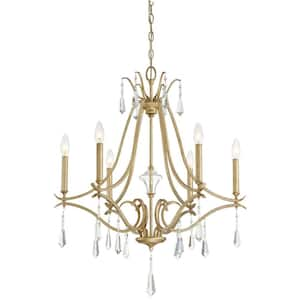 Laurel Estate 6-Light Brio Gold Chandelier