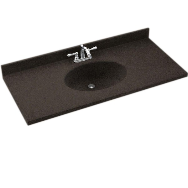 Swan Chesapeake 43 in. Solid Surface Vanity Top with Basin in Canyon