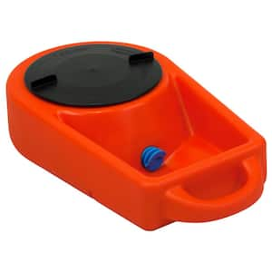 Dine N Dash 2.5 Gal Plastic Feeding System for Dogs in Orange