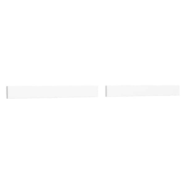 Wyndham Collection 54 in. Cultured Marble Backsplash in White
