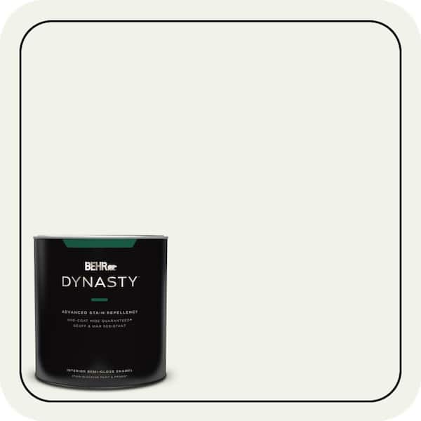 BEHR DYNASTY 1 qt. #BWC-05 Quiet Whisper Semi-Gloss Enamel Interior Stain-Blocking Paint & Primer