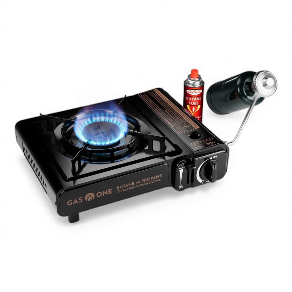 GASONE 10,000 BTU Propane and Butane Dual Fuel Portable Camping Stove