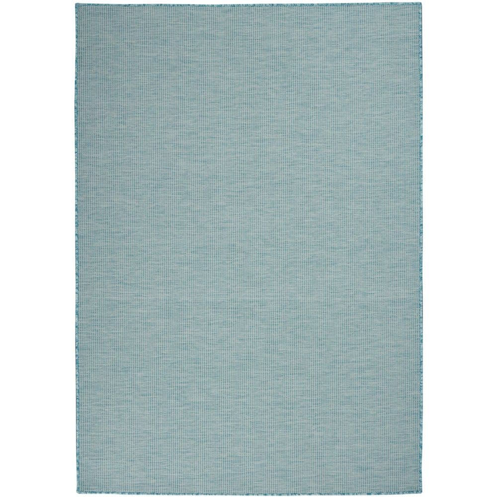 Aqua Bliss 5' x 7' Reversible Synthetic Area Rug for Indoor/Outdoor