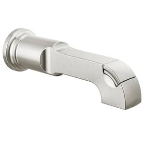 Tetra Pull-Up Diverter Tub Spout, Lumicoat Stainless