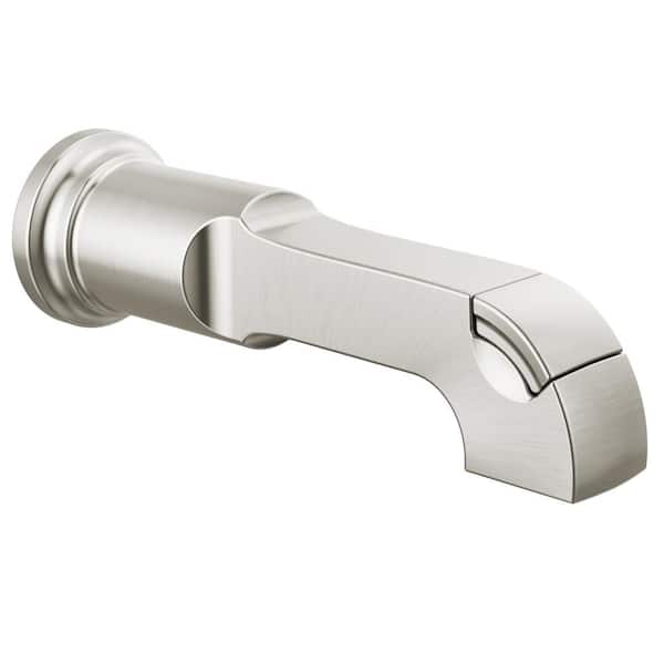 Delta Tetra Pull-Up Diverter Tub Spout, Lumicoat Stainless