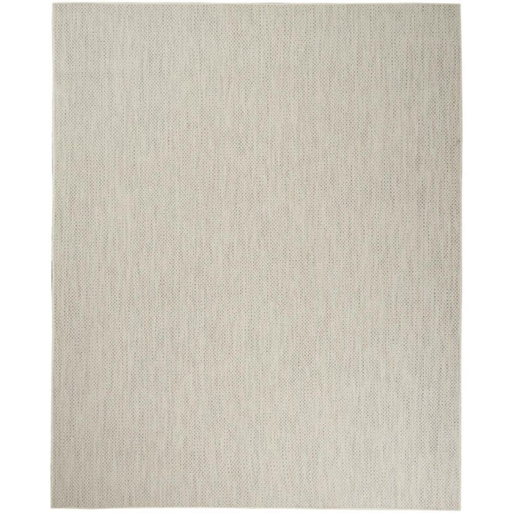 Ivory, Silver 8 ft. x 10 ft. Woven Abstract Polyester Rectangle Indoor/Outdoor Area Rug price history on PriceWatchPro