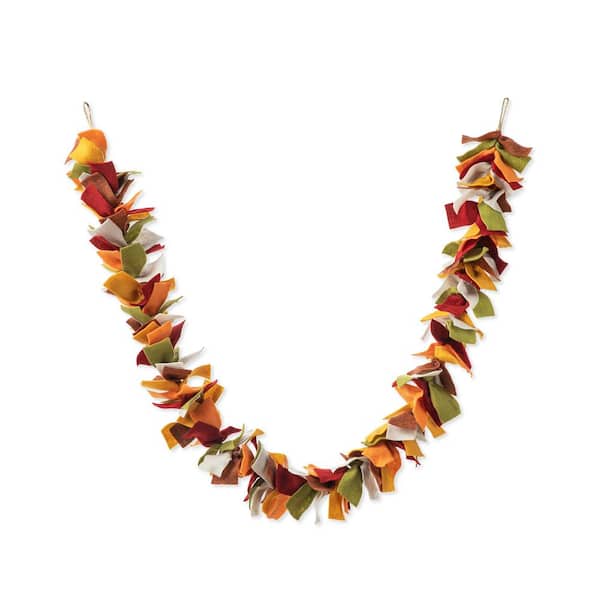 6 ft. L Fall Multi Color Felt Garland
