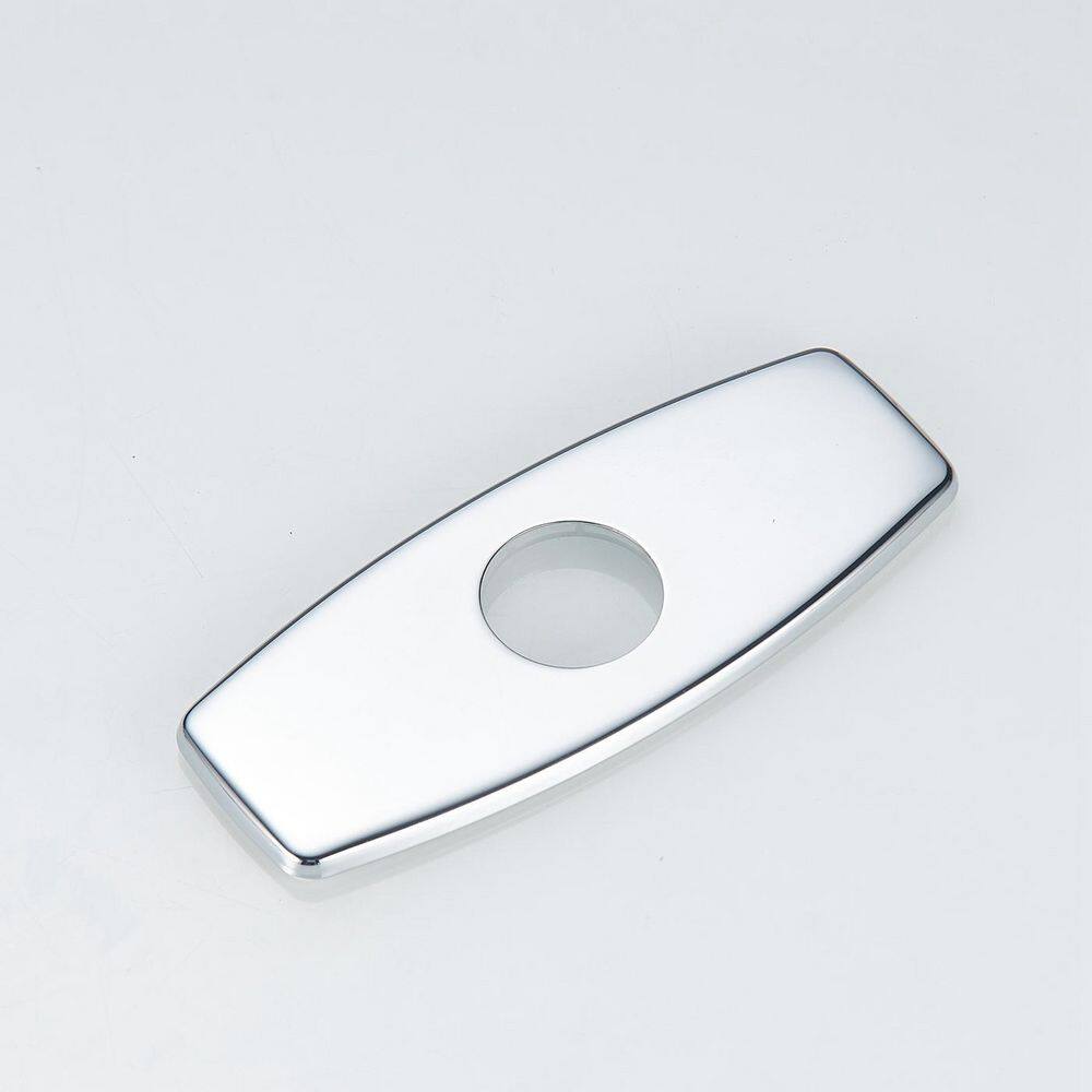 Brushed Chrome Single Handle Bathroom Faucet with Drain Assembly
