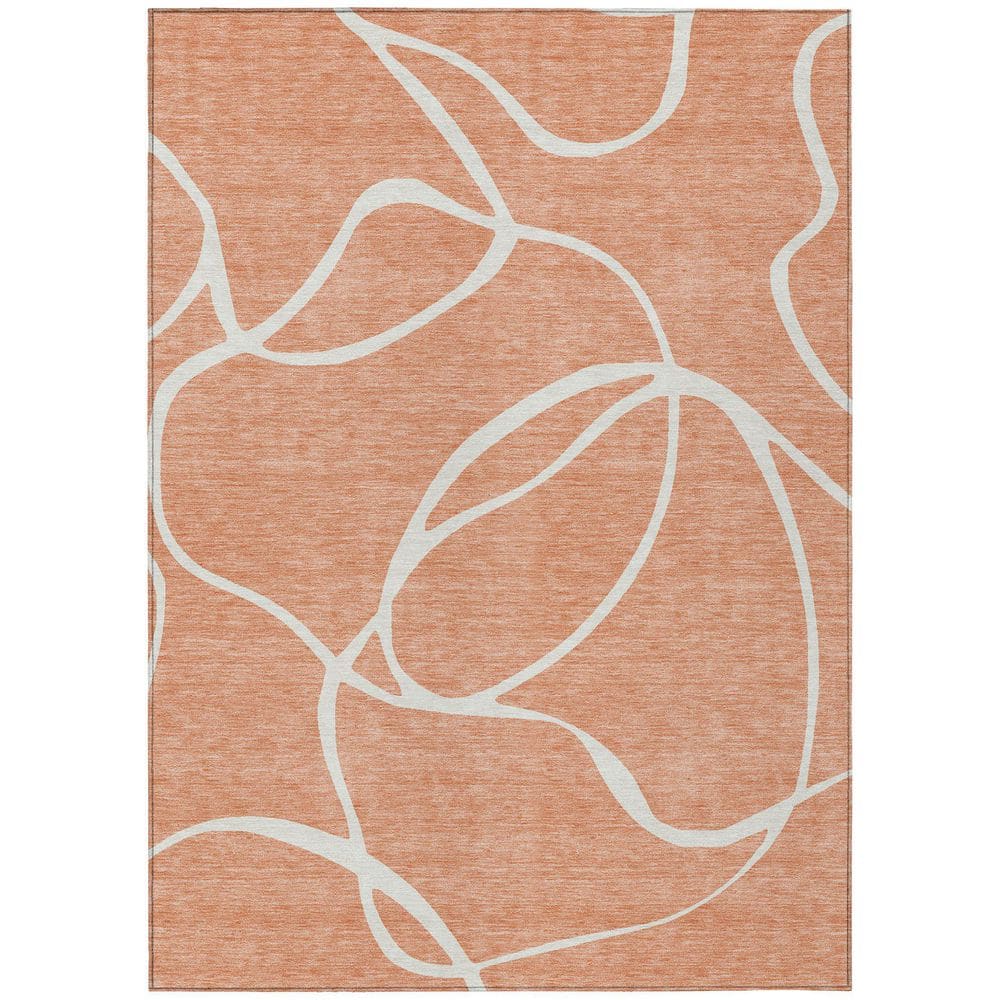 Chantille Machine Washable Indoor/Outdoor Abstract ACN999 Salmon 3 ft. x 5 ft. Area Rug price history on PriceWatchPro