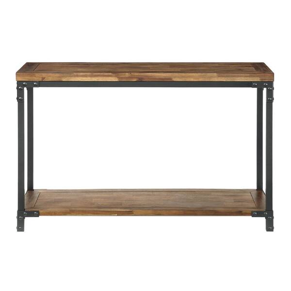 Honey Acacia Rustic Console Table