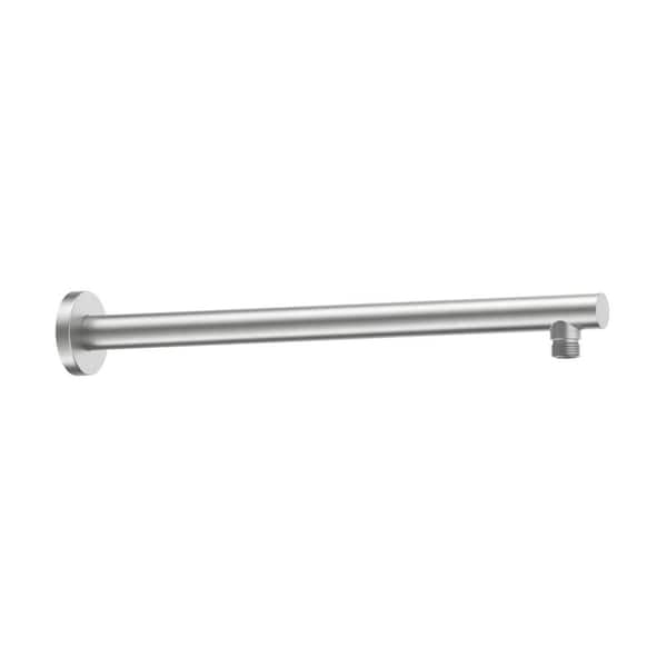 16 in. Wall Mounted Stainless Steel Shower Arm in Brushed Nickel (1-Pack)
