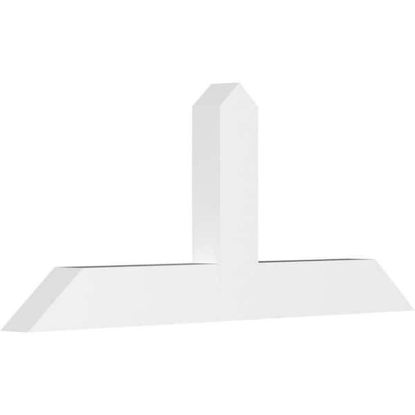 Ekena Millwork Portland 60 in. W x 25 in. H x 4 in. D Signature Polyurethane Bracket