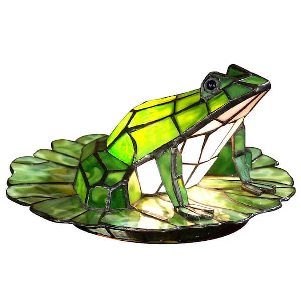 Dale Tiffany 5.75 in Tiffany Art Glass Frog Accent Lamp TA101231