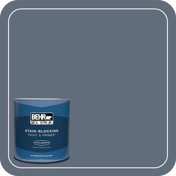 BEHR ULTRA 1 qt. #BNC-29 Dark Room Extra Durable Satin Enamel Interior Paint & Primer