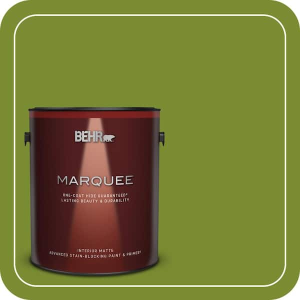 BEHR MARQUEE 1 gal. #P360-7 Sassy Grass Matte Interior Paint & Primer