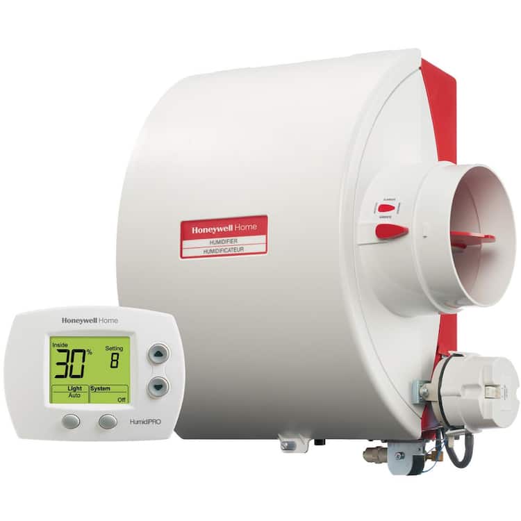  HE280D 17 Gallon Flow-Through Bypass Whole House Humidifier and Digital Humidistat