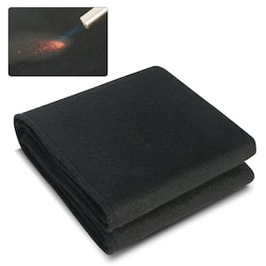 Carbon Felt Welding Blanket, 27 in. x 12 in. Flame Retardant Welding Blankets, Up To 1800°F Heat Resistant Blanket Set