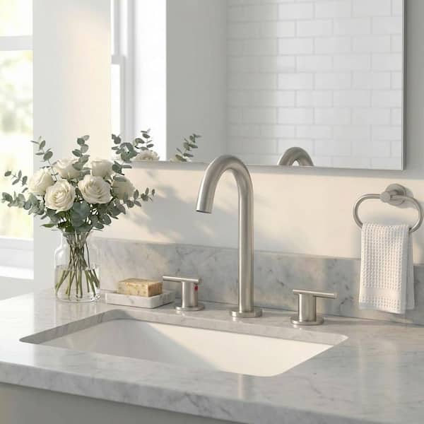 MTTCLE 8 in. Widespread Double Handle Bathroom Sink Faucet 3 Hole
