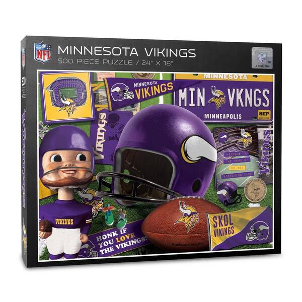NFL Minnesota Vikings Retro Series Puzzle (500-Pieces)