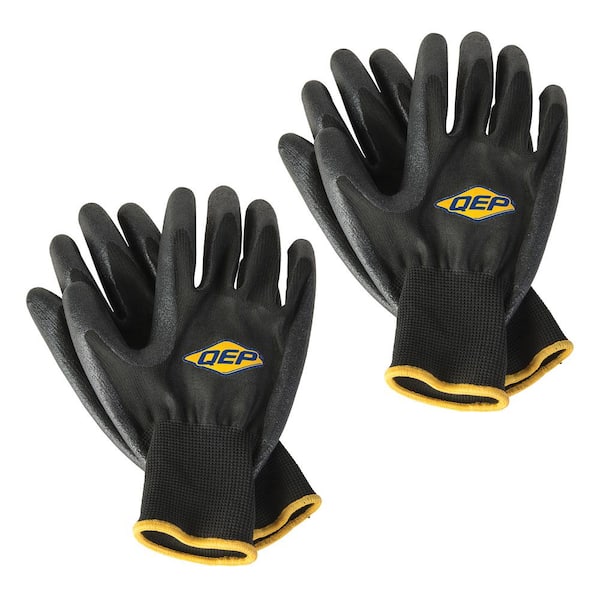 QEP SureGrip 1-Size-Fits-Most Heavy-Duty Tiler's Gloves for Better Grip in Wet Conditions (2-Pair)