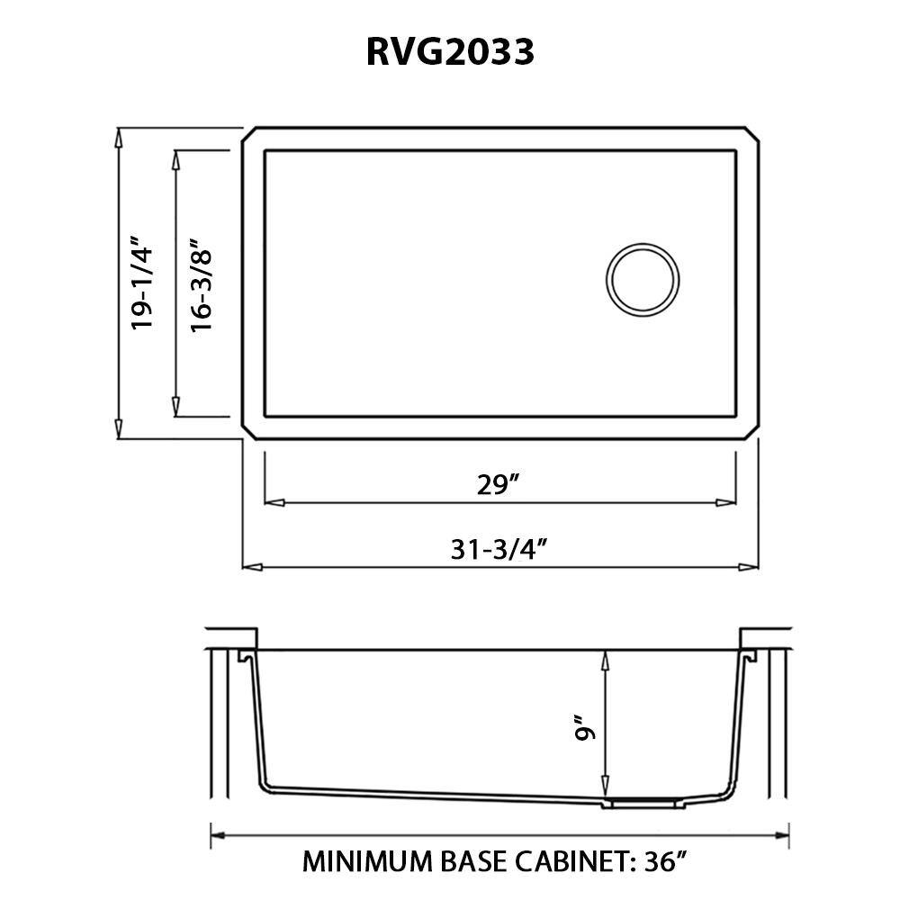 Midnight Black Granite Composite Single Bowl Kitchen Sink