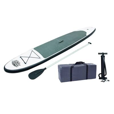 10 ft. Gray Inflatable Hydro-Force Wave Edge Stand Up Paddle Board