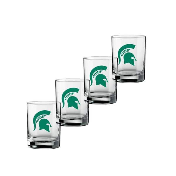 Kraftware Michigan State 14 oz. Short Beverage Glass (Set of 4)
