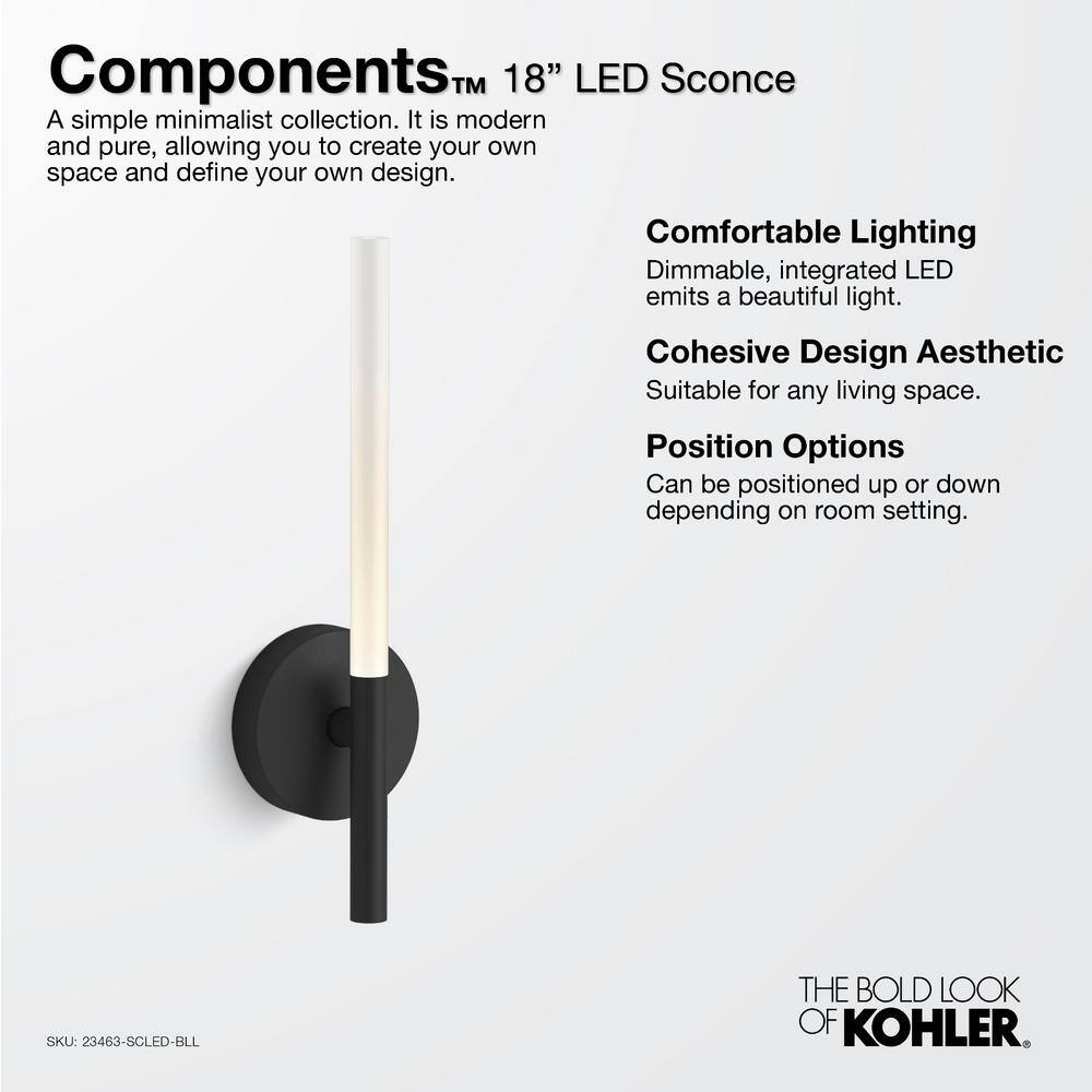 Polished Nickel Minimalist LED Wall Sconce
