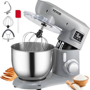 VEVOR Commercial Stand Mixer 20 qt. 2 in 1 Multifunctional Silver Electric  Food Mixer with Stainless Steel Bowl 1100 W DGNJBJMCB20BJTVZLV1 - The Home  Depot