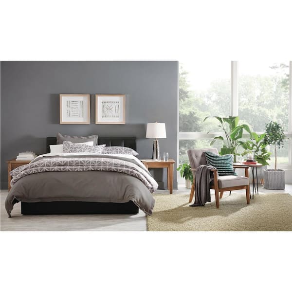 Baxton Studio Engelbertha Black Queen Upholstered Bed 28862 6112 Hd The Home Depot Baxton Studio Engelbertha Black Queen, Engelbertha White Queen Upholstered Bed