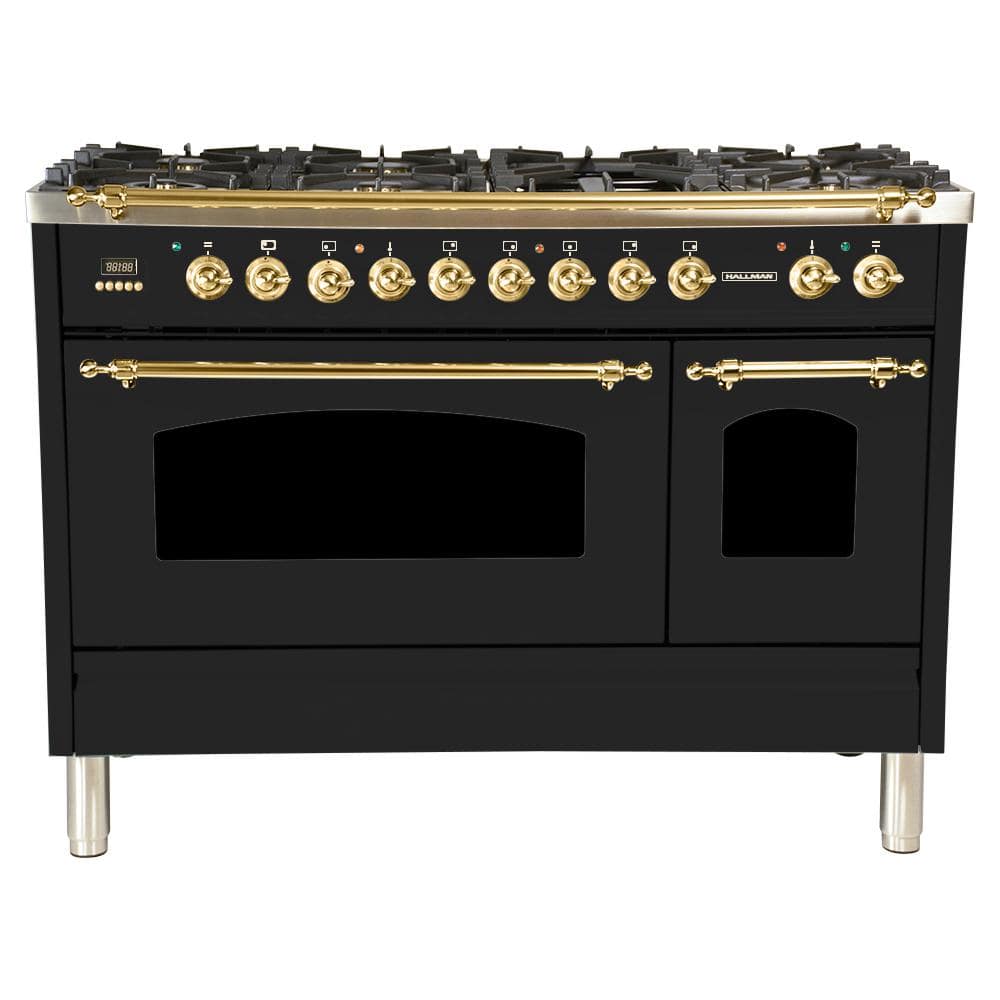 hallman 48 inch dual fuel range