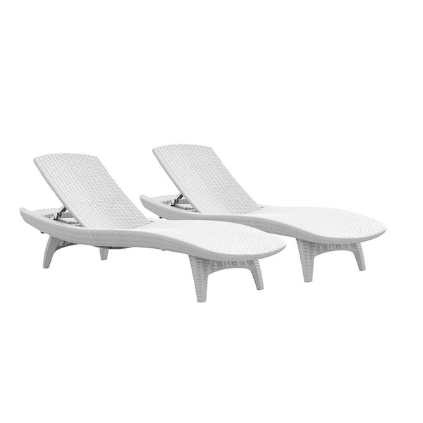 Keter Pacific Oasis White All Weather Adjustable Resin Outdoor Chaise Lounge Chairs 2 Piece Set Brickseek - Waveland Adjustable Wicker Chaise Lounge Keter Pacific Oasis White All Weather Adjustable Resin Outdoor Chaise Lounge Chairs 2 Piece Set Brickseek - Waveland Adjustable Wicker Chaise Lounge
