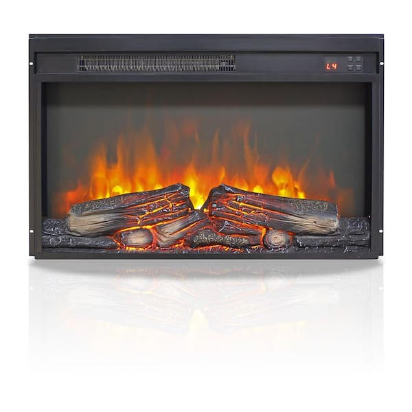 26 in. W Electric Fireplace Insert for TV Stand and Mantel with