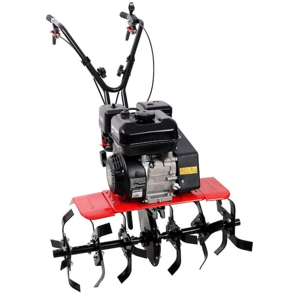 7HP 212CC Gas Tiller, 6 Blades, 32.5"Wx10"D, Heavy Duty Garden Cultivator