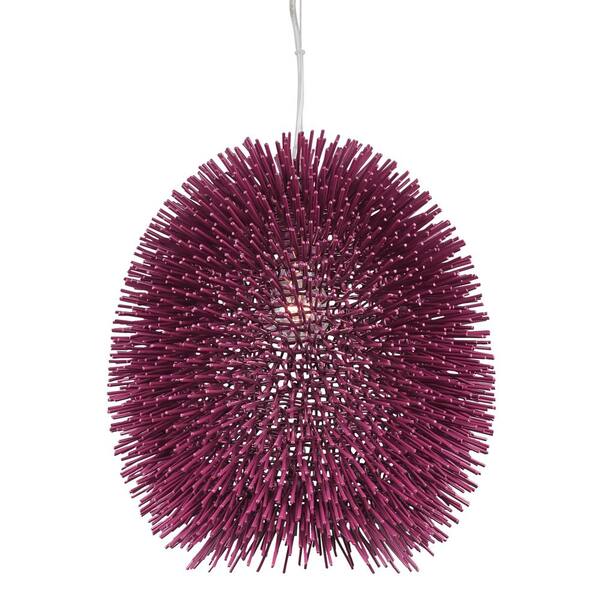 Varaluz Urchin 1-Light Plum Pendant