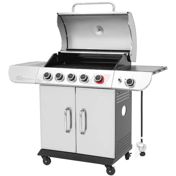 Outdoor gourmet 5 burner gas grill hotsell