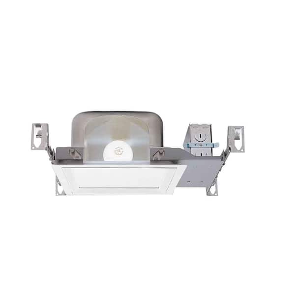 HALO H1T 9 in. Steel Recessed Lighting Square Housing for New Construction Ceiling, No Insulation Contact