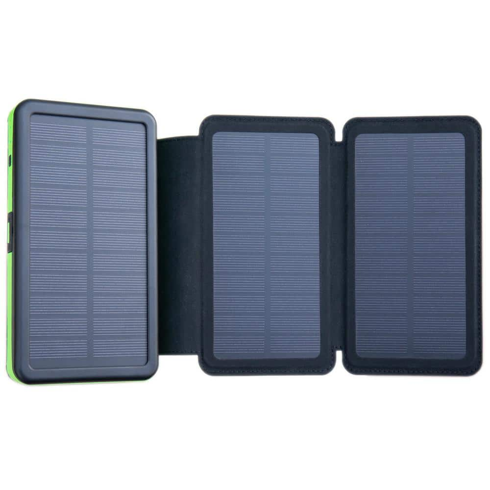 Jackpak PB20KS 5VDC High-Capacity Solar Power Bank with LED Flashlights -  5180428