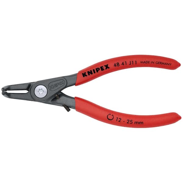 KNIPEX Precision Snap Ring Pliers with Limiter-Internal 90-Degree Angled with Adjustable Opening