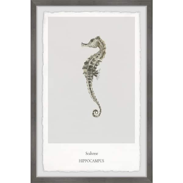 Unbranded "The Hippocampus" by Marmont Hill Framed Animal Art Print 36 in. x 24 in.