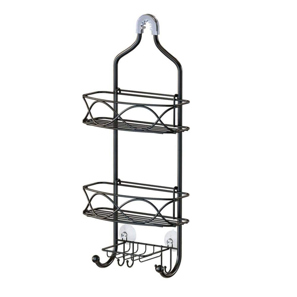 3-Tier Bathroom Hanging Shower Caddy Over Shower head with Soap Holder and Hooks,No-Drill Shower Organizer Storage Rack price history on PriceWatchPro