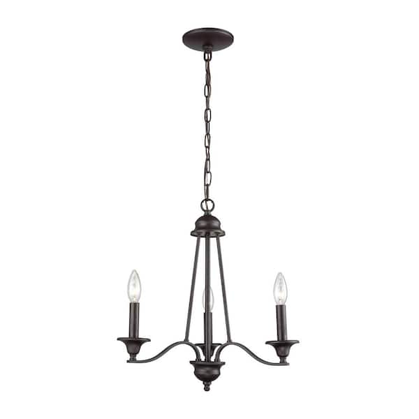 Thomas Lighting Farmington 3-Light Oil Rubbed Bronze Chandelier