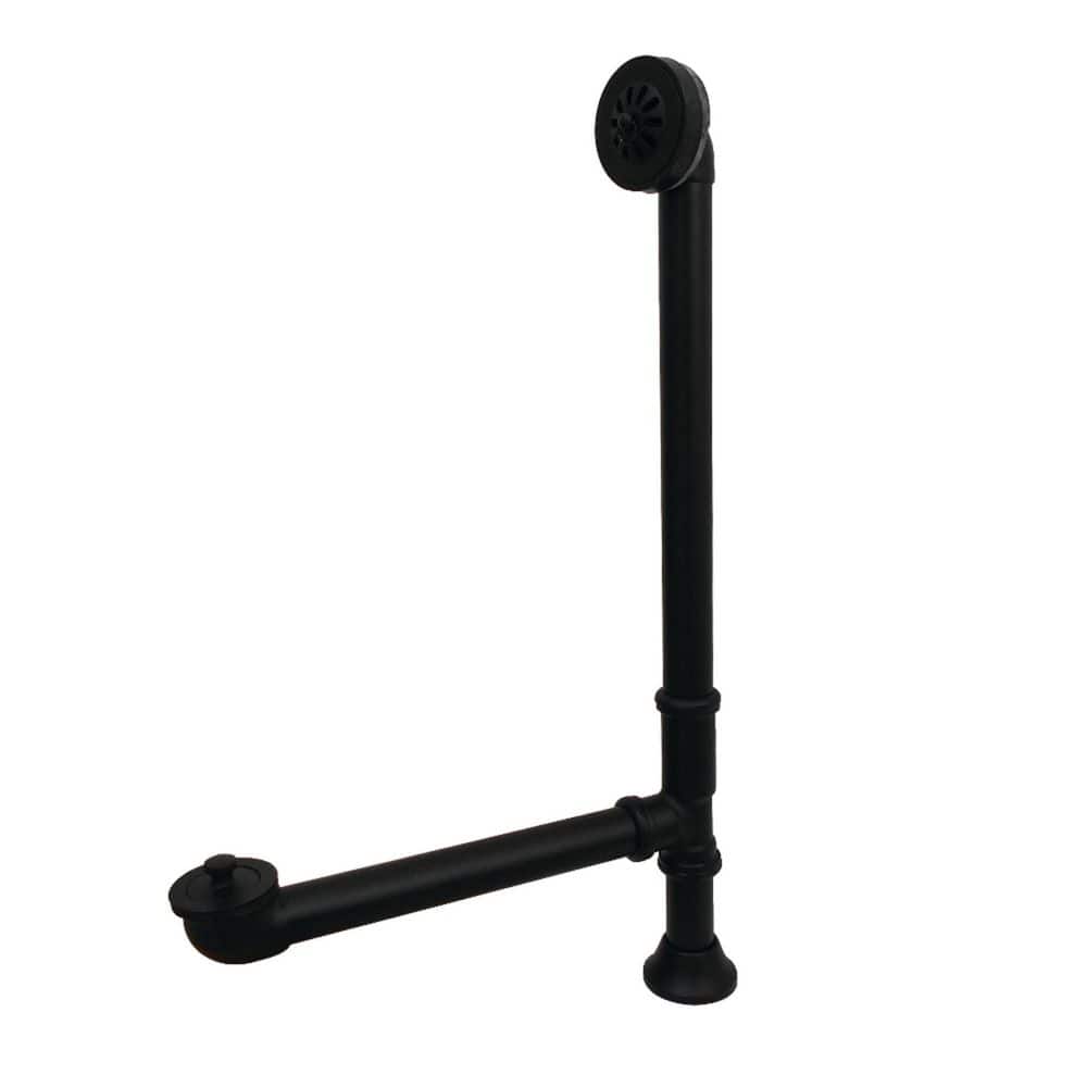 Vintage Claw Foot 1-1/2 in. O. D. Brass Lift and Turn Leg Tub Drain in Matte Black price history on PriceWatchPro