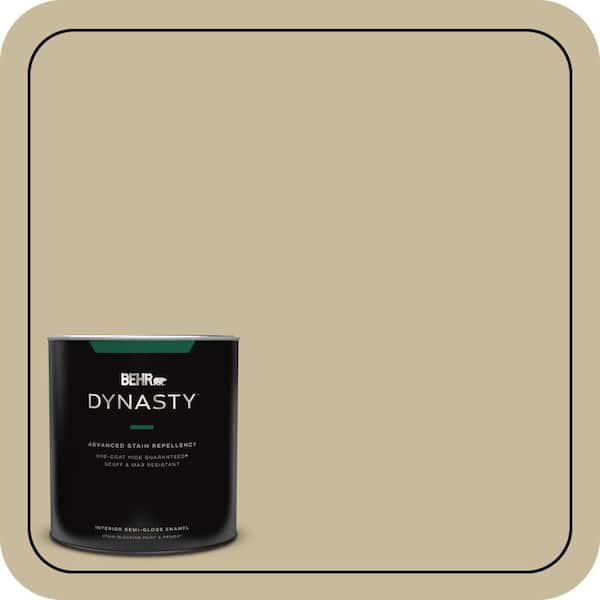 BEHR DYNASTY 1 qt. #760D-4 Lion Semi-Gloss Enamel Interior Stain-Blocking Paint and Primer
