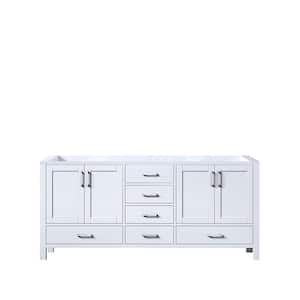Jacques 72 in. W x 22 in. D White Double Bath Vanity without Top