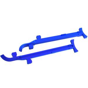 8 in. to 10 in. Cast Aluminum Mason Line Stretchers (Pair)